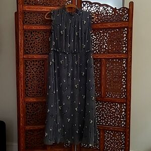 Ted Baker grey Spring ruched dress, size 3